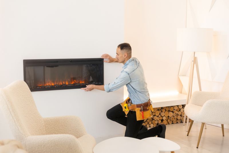 Brick Fireplace Installation