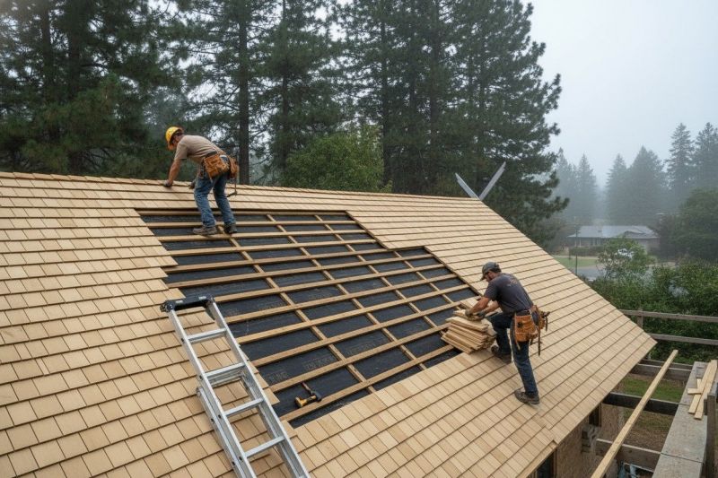 Wood Shake Roof Replacement