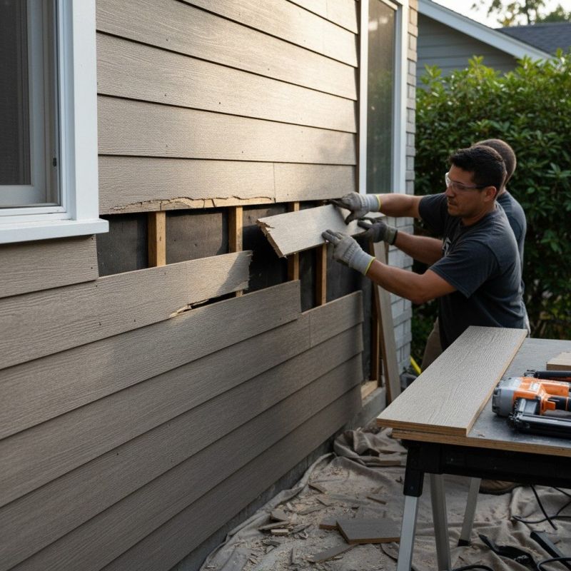 Composite Siding Installation